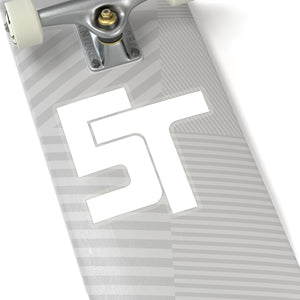 White 5T Logo Sticker