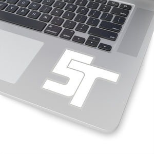 White 5T Logo Sticker